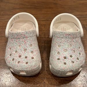 Sparkle toddler crocs